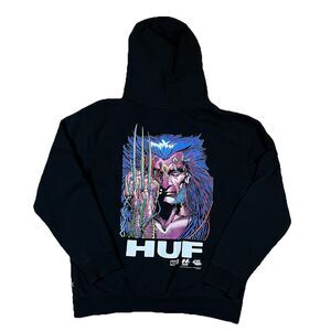 HUF x Marvel Wolverine "Weapon X" Adult Hoodie Size Large Comics Windsor-Smith